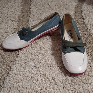 Expose White and Green Women's Pumps 7